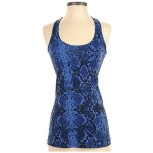 Lululemon Women CRB Cool Racerback Tank Top Shirt Blue Size 2